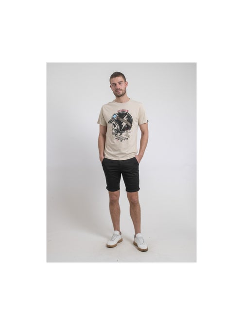 T-shirt col rond pur coton NAPAMOX - Kiabi