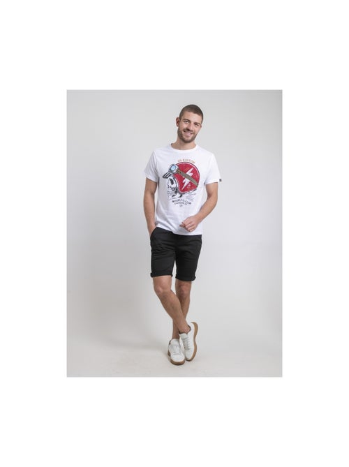 T-shirt col rond pur coton NAPAMOX - Kiabi