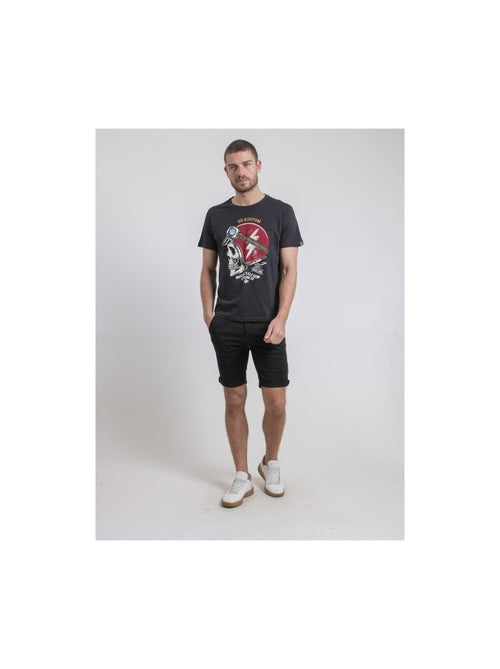 T-shirt col rond pur coton NAPAMOX - Kiabi