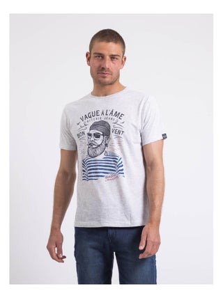 T-shirt col rond pur coton NAPLE