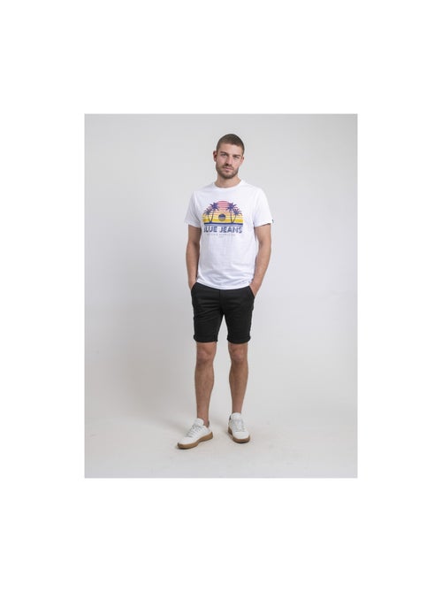 T-shirt col rond pur coton NAPOUR - Kiabi