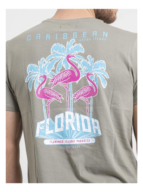 T-shirt col rond pur coton NARUBA - Kiabi