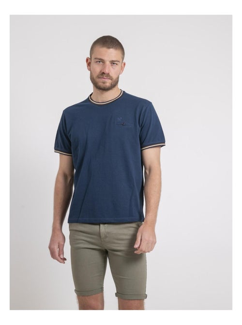 T-shirt col rond pur coton NECAMIX - Kiabi