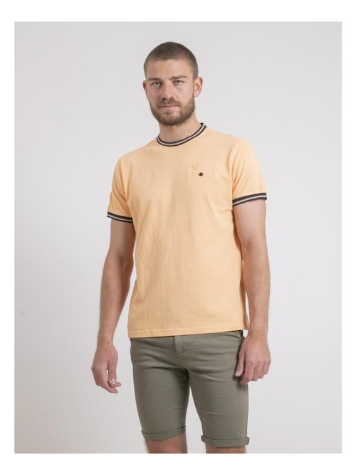 T-shirt col rond pur coton NECAMIX - Kiabi