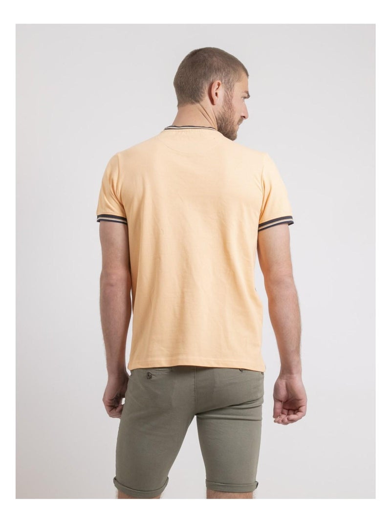 T-shirt col rond pur coton NECAMIX Orange - Kiabi
