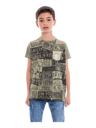T-shirt col rond pur coton NEDELKO BOY