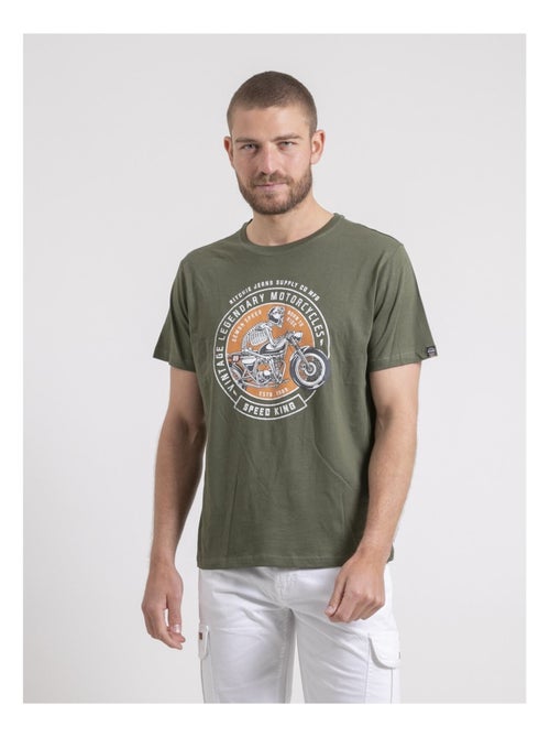 T-shirt col rond pur coton NELIZIO - Kiabi