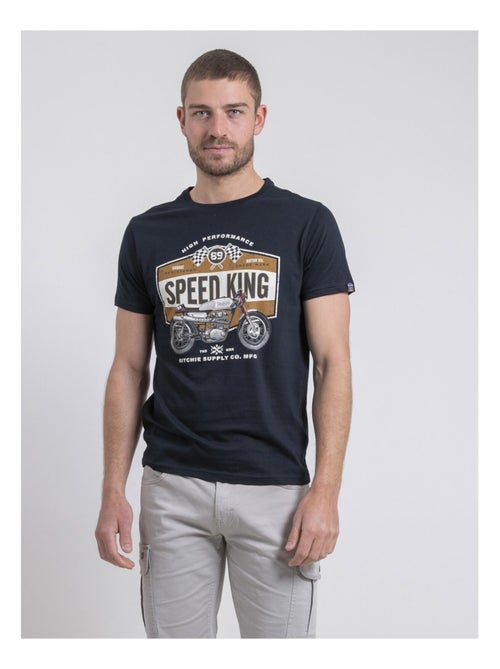 T-shirt col rond pur coton NELORIC - Kiabi