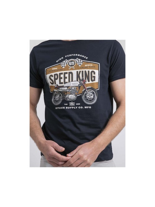 T-shirt col rond pur coton NELORIC - Kiabi