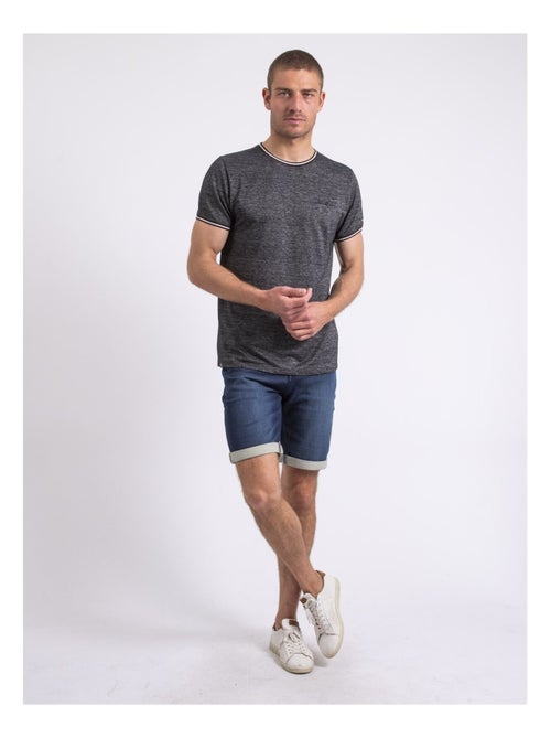 T-shirt col rond pur coton NENALO - Kiabi