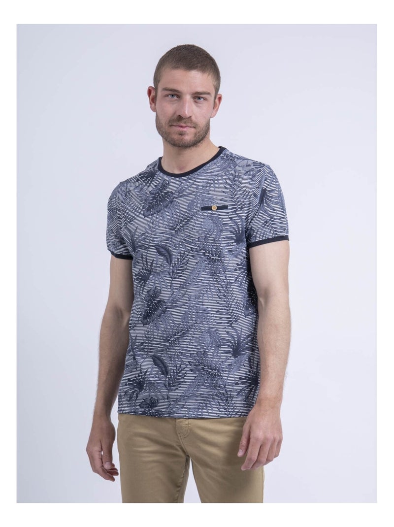 T-shirt col rond pur coton NENOLANGE Gris - Kiabi