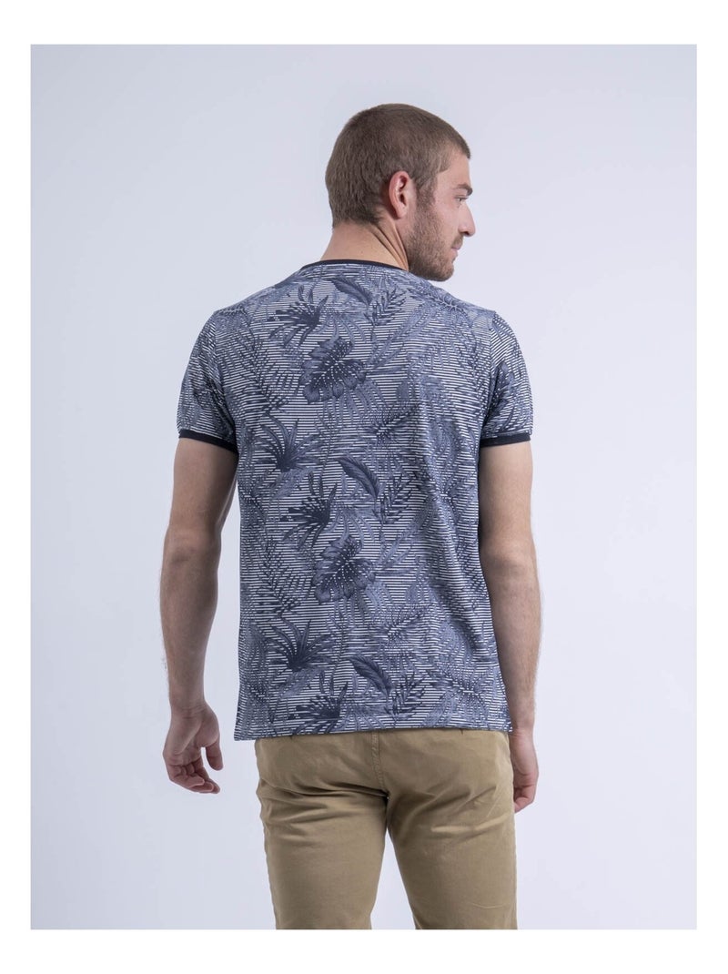 T-shirt col rond pur coton NENOLANGE Gris - Kiabi