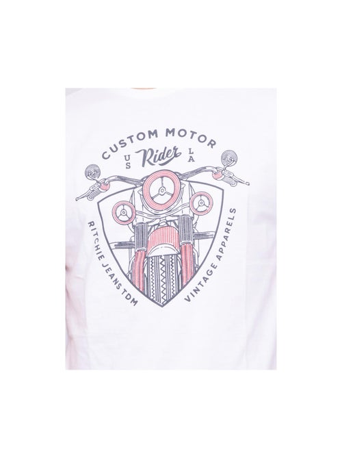 T-shirt col rond pur coton NERLIN - Kiabi