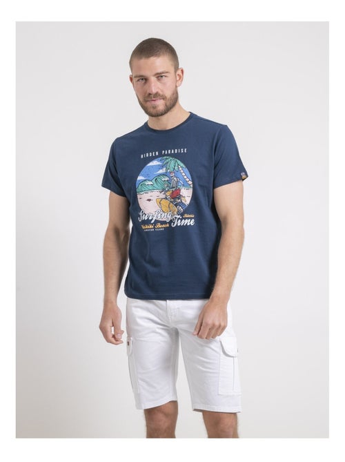 T-shirt col rond pur coton NEROMAX - Kiabi