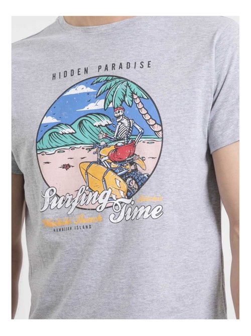 T-shirt col rond pur coton NEROMAX - Kiabi