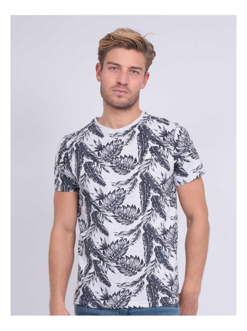 T-shirt col rond pur coton NETOMAN Bleu marine - Kiabi