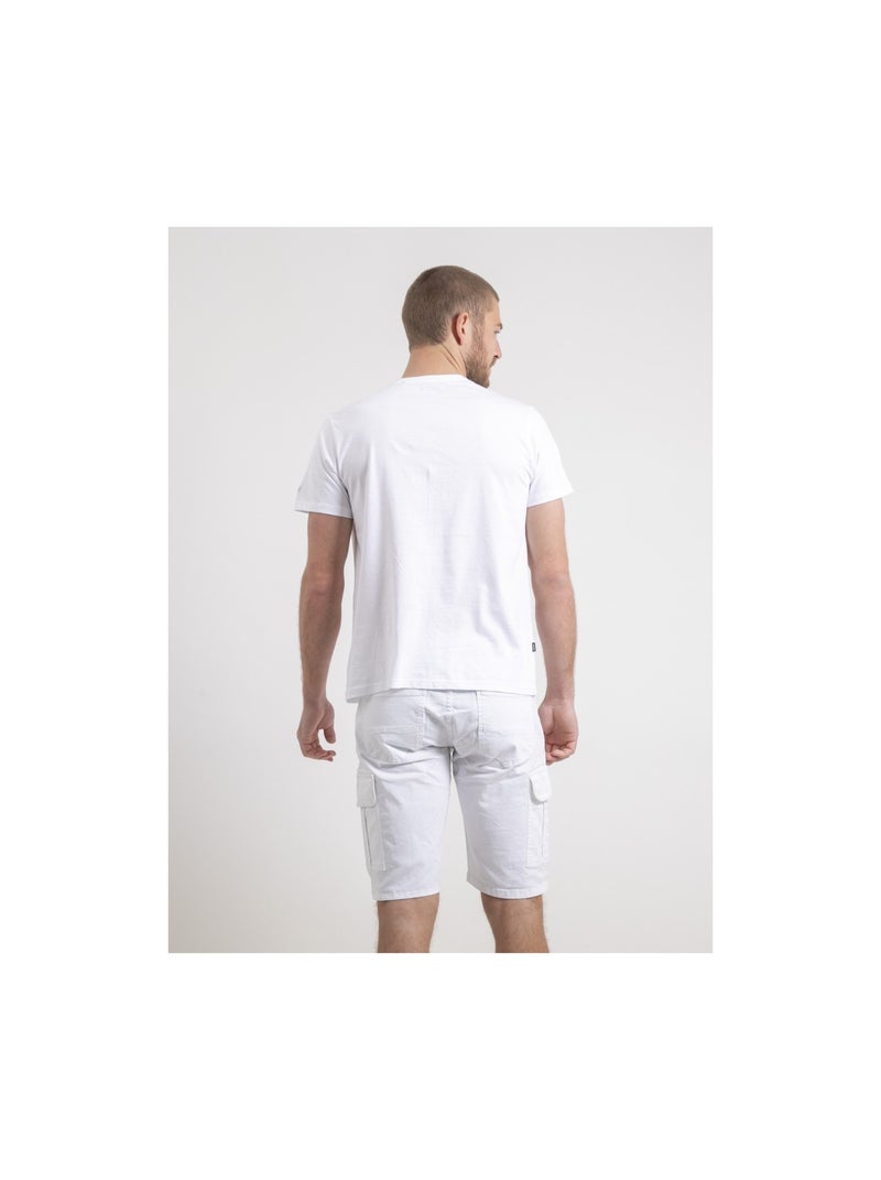 T-shirt col rond pur coton NEVENOU Blanc - Kiabi