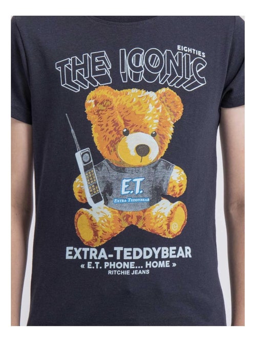T-shirt col rond pur coton NEVERSO garçon - Kiabi