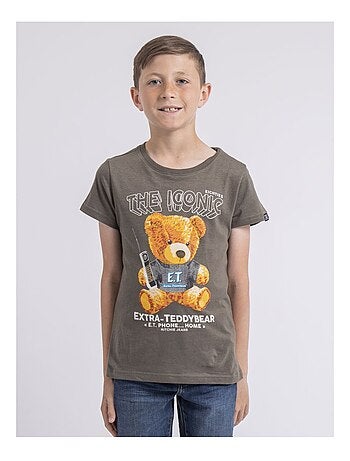 T-shirt col rond pur coton NEVERSO garçon