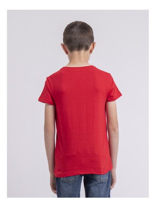 T-shirt col rond pur coton NEVERSO garçon - Kiabi
