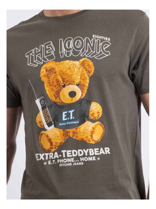 T-shirt col rond pur coton NEVERSO - Kiabi