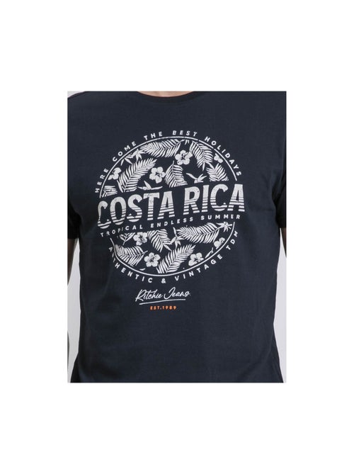 T-shirt col rond pur coton NEVOLTA - Kiabi