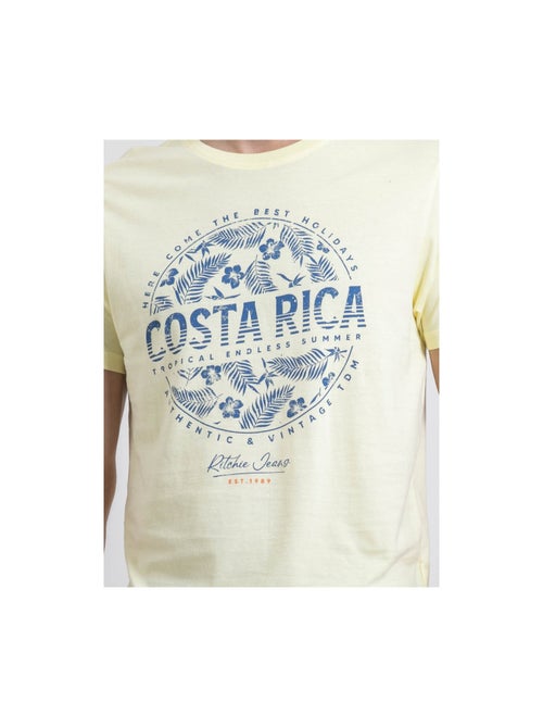 T-shirt col rond pur coton NEVOLTA - Kiabi