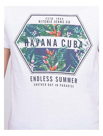 T-shirt col rond pur coton NIBOU garçon