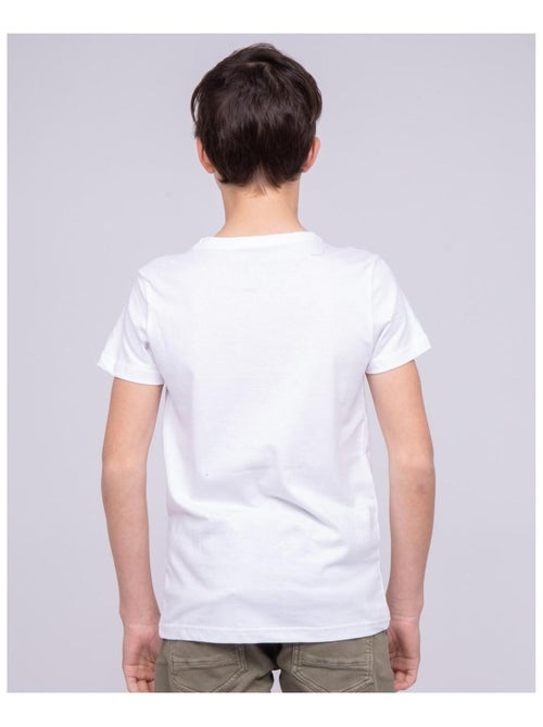 T-shirt col rond pur coton NIBOU garçon - Kiabi