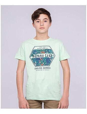 T-shirt col rond pur coton NIBOU garçon