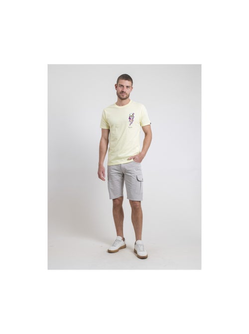 T-shirt col rond pur coton NIKISKULL - Kiabi