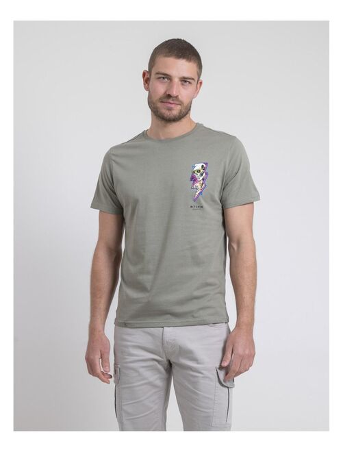 T-shirt col rond pur coton NIKISKULL - Kiabi