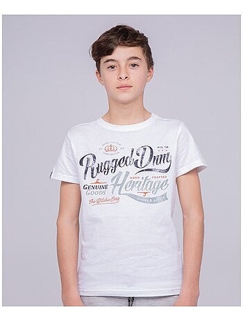 T-shirt col rond pur coton NILOMAN garçon