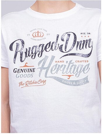 T-shirt col rond pur coton NILOMAN garçon