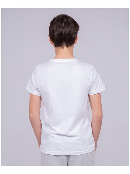 T-shirt col rond pur coton NILOMAN garçon - Kiabi