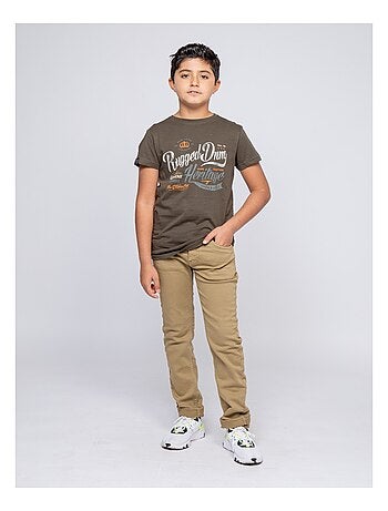 T-shirt col rond pur coton NILOMAN garçon