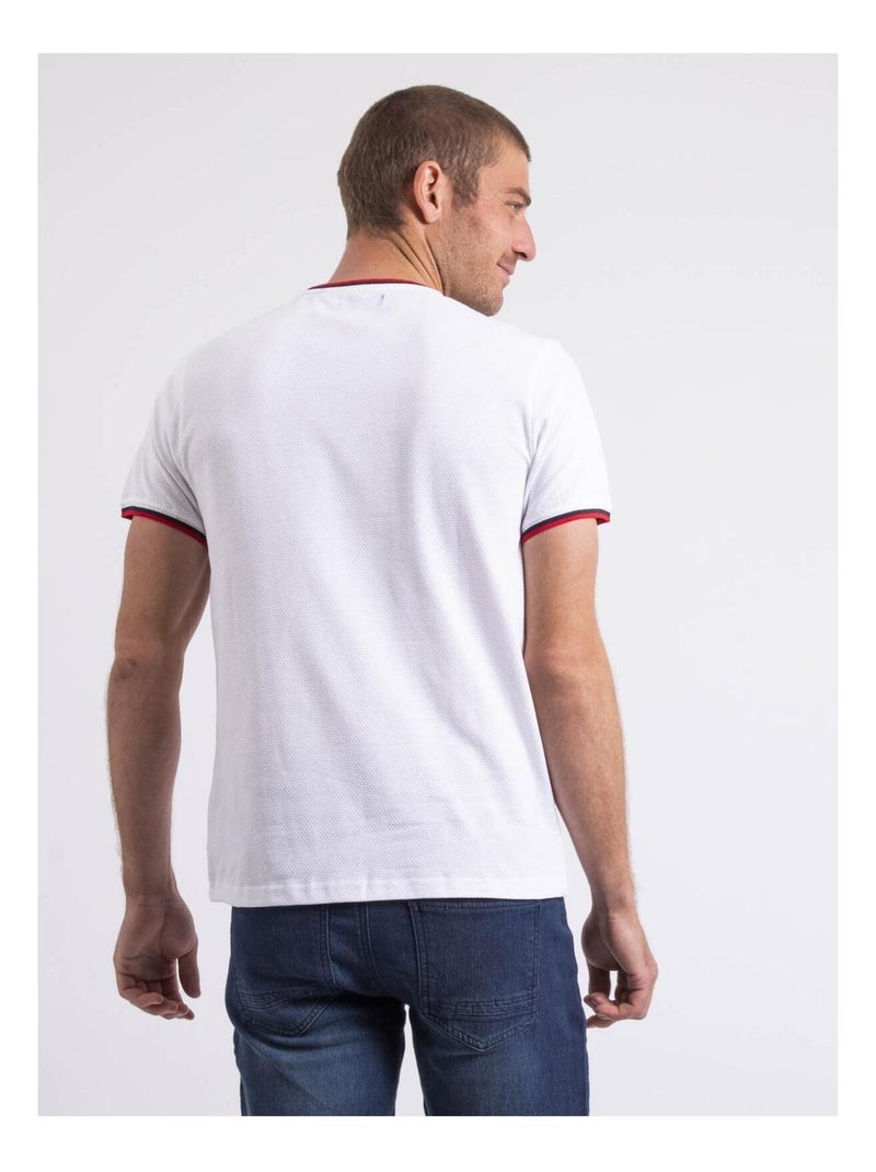 T-shirt col rond pur coton NILOTIN Blanc - Kiabi