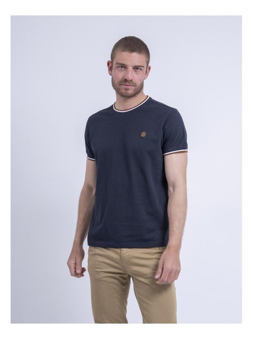 T-shirt col rond pur coton NILOTIN - Kiabi