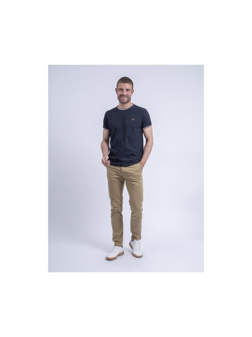 T-shirt col rond pur coton NILOTIN - Kiabi