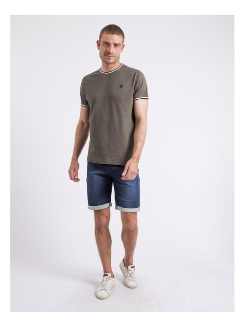 T-shirt col rond pur coton NILOTIN - Kiabi