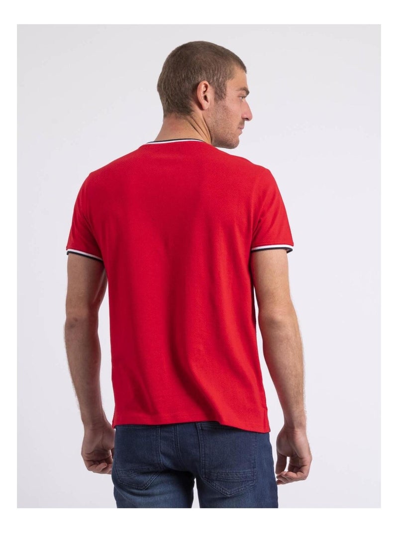 T-shirt col rond pur coton NILOTIN Rouge - Kiabi