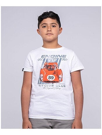 T-shirt col rond pur coton NITALI garçon