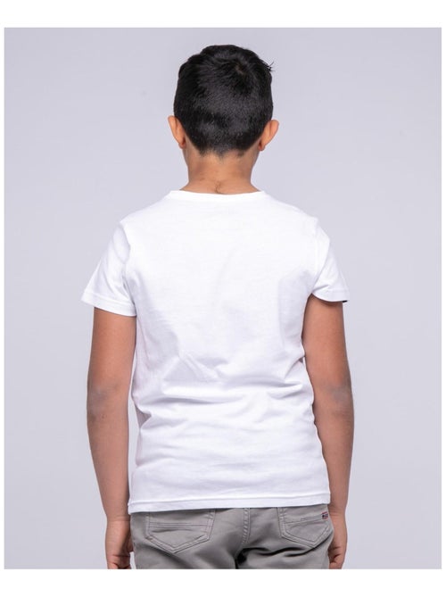T-shirt col rond pur coton NITALI garçon - Kiabi