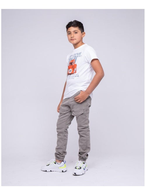 T-shirt col rond pur coton NITALI garçon - Kiabi