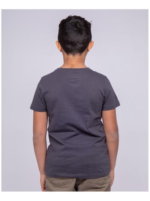 T-shirt col rond pur coton NITALI garçon - Kiabi