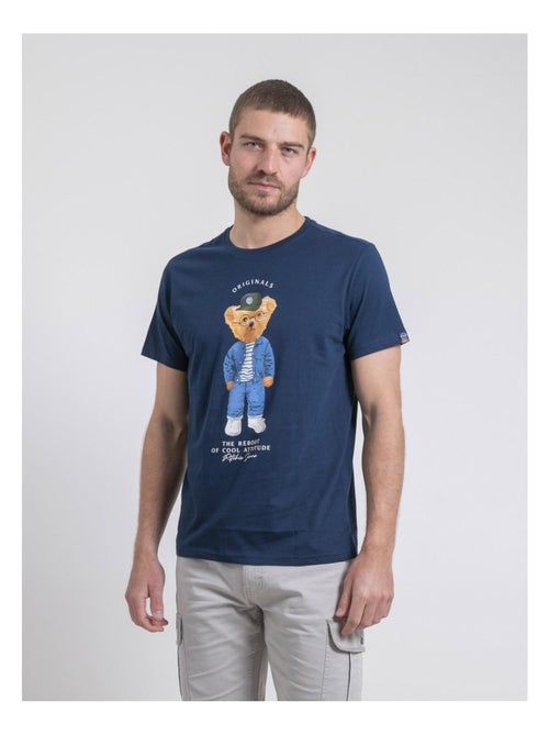 T-shirt col rond pur coton NOBENITO - Kiabi