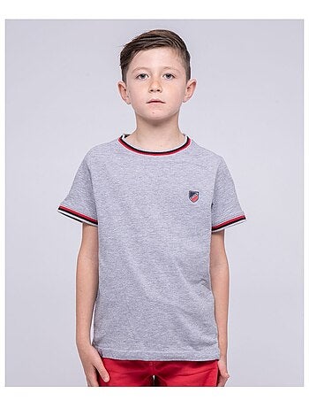 T-shirt col rond pur coton NOBIWONE garçon