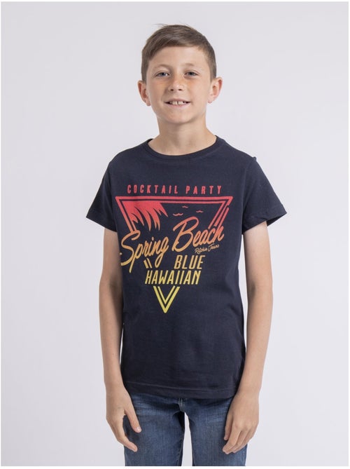 T-shirt col rond pur coton noclark garçon - Kiabi T-shirt col rond pur coton noclark garçon - Kiabi