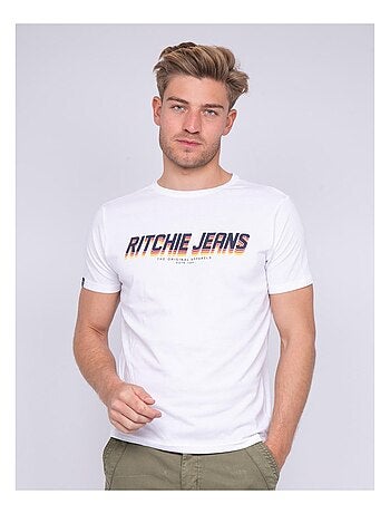 T-shirt col rond pur coton NOHAN