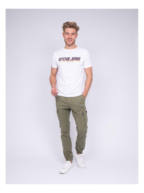 T-shirt col rond pur coton NOHAN - Kiabi